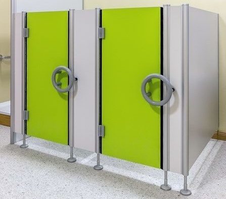 Dekor Gelbgrün 0725 & Birkengrau 0741・Nylon Dunkelgrau 37・Aluminium EV1 eloxiert・FKS Bürste
